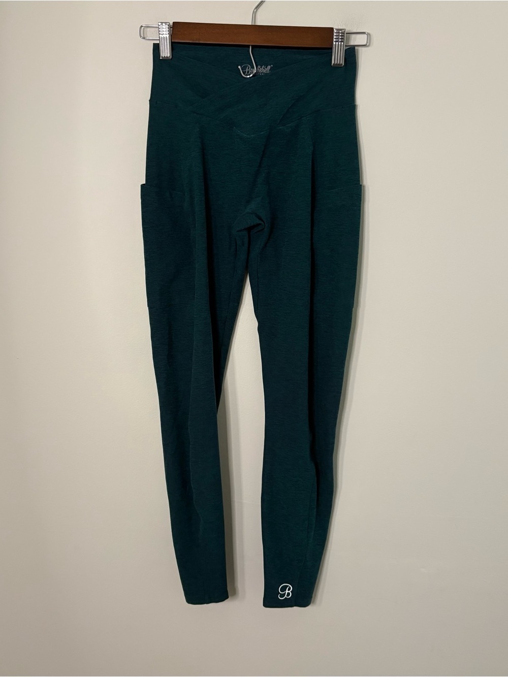 Bombshell Women’s leggings Heather Green Leisure Yoga Gym Measures XS